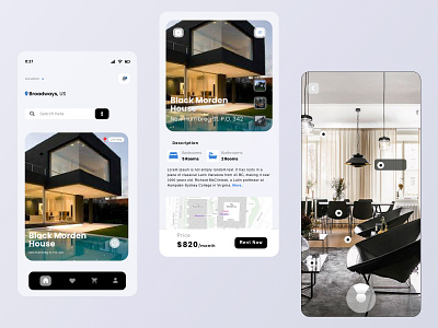 Rental Home App Concept design icon illustration illustrator ui ux web website