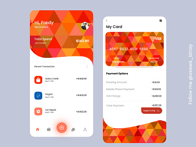 Money Expense Mobile Dashboard