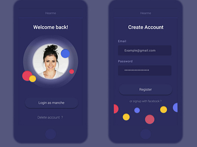 SignUp Page mobile App Concepts