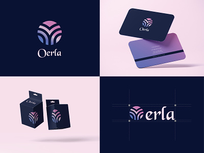 Oerla Branding branding colortheme logo logodesigning minimal package packaging print typography vector