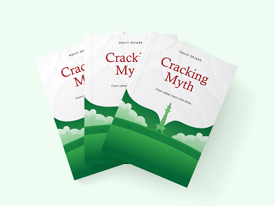 Book Cover (Cracking Myth) book bookcover branding illustration minimal printdesign