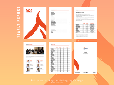 Interburns Yearly Report annual report brand identity branding design illustration illustrator ngo pdf ui ux