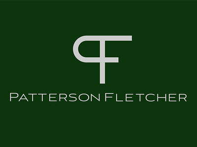 Patterson Fletcher Logo branding design flat logo minimal vector