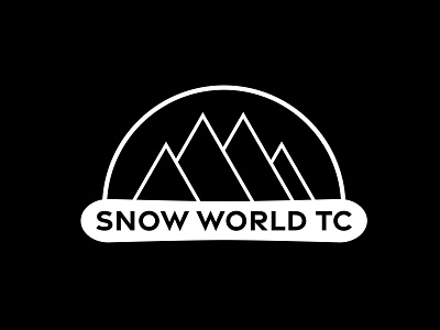 Snow World - Full Logo branding design logo vector