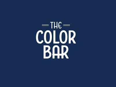 Color Bar - Full Logo branding design logo wordmark