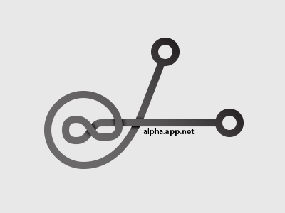 alpha.app.net logo adn app.net grayscale identity logo overthinking