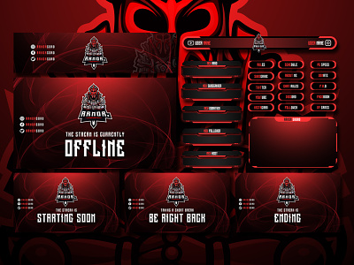Twitch overlay design for streamer