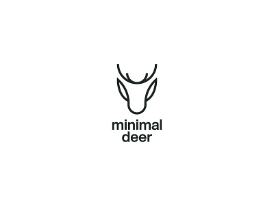 Minimal Deer Logomark branding deer icon logo logodesign logos logotype monogram symbol wild