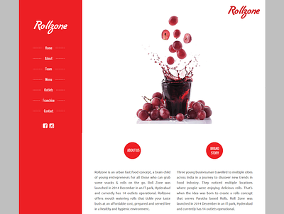 Rollzone is an Urban Fast Food Concept 3koti 3koti websolutions design logo design typography ui ux web design webdesigner website website development