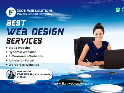 Best Web Design Services 3koti 3kotiwebsolutions admissionportal bestwebdesignservices dynamicwebsite ecommercewebsites softwarecompany staticwebsite uiuxdesign webdesign webdesigners webdevelopment wordpresswebsites