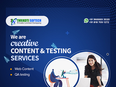 Content & Testing Services design digital marketing company ui ux website development