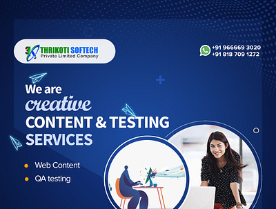 Content & Testing Services design digital marketing company ui ux website development