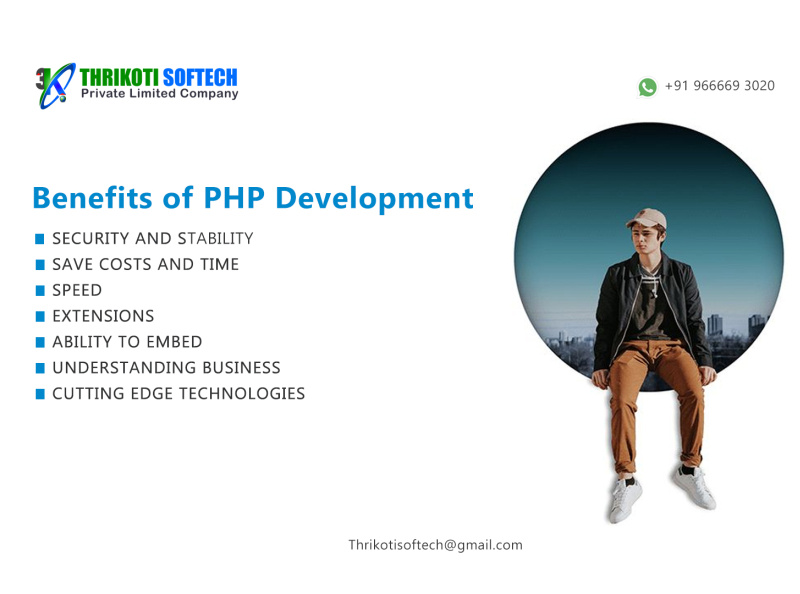 Benefits of PHP Development by Thrikoti Softech Pvt Ltd on Dribbble
