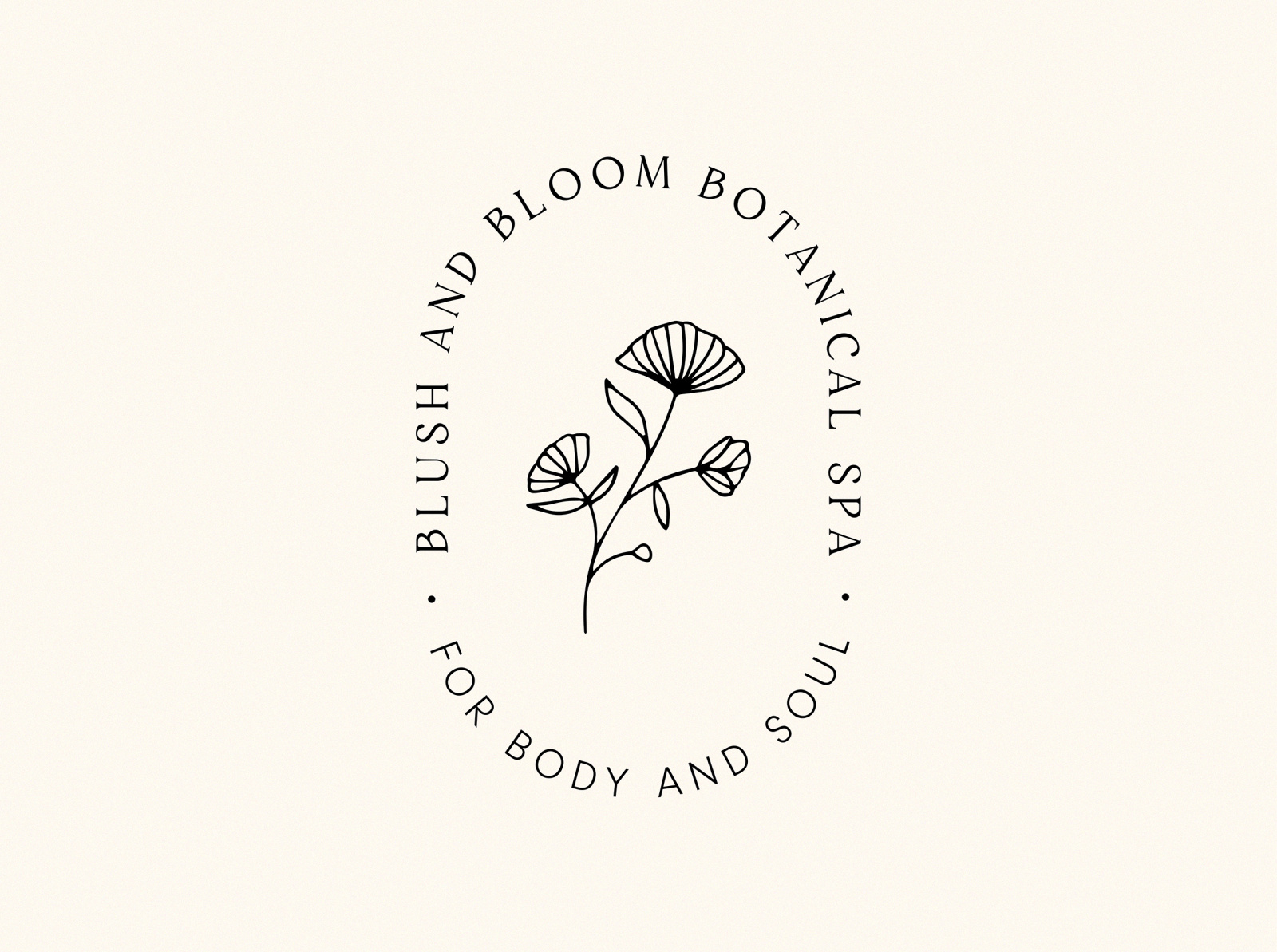 Logo Concept Blush & Bloom Spa by Caroline Rubik on Dribbble