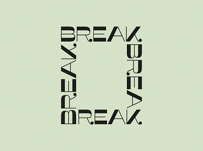 Take a break design graphic design logo logo design pastel pastel color reminder typo typography typography design typography logo