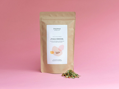 PaoPao Essentials Tea Packaging branding branding design design herbs packaging packaging design pastel colors tea design tea label tea packaging womenshealth