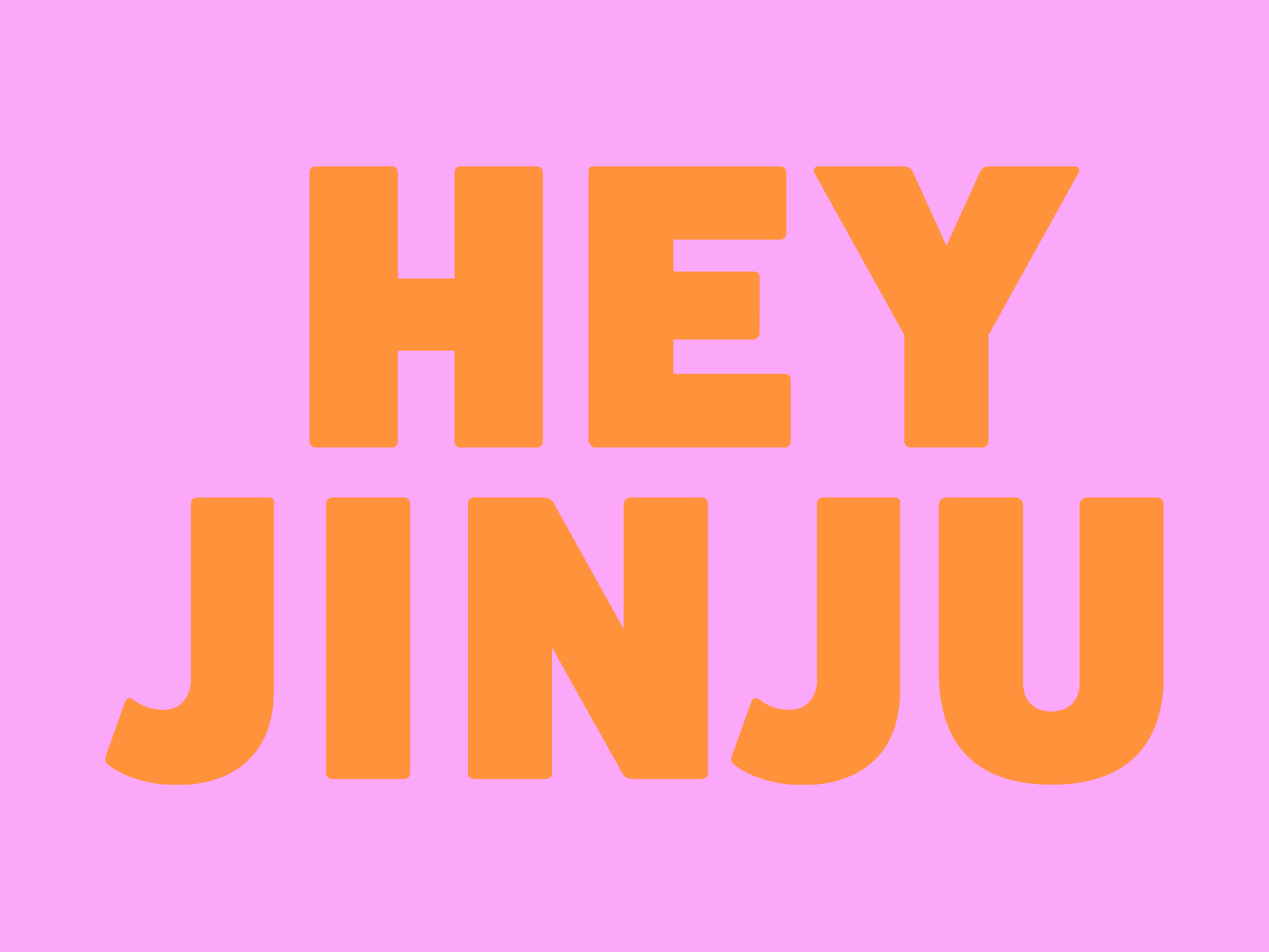 Hey Jinju animation branding branding design colorful corporatedesign design logo logo design typography