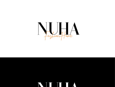 Nuha Fashion Home Logo Design. branding logo logodesign minimalist logo typography