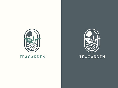 Teagarden Vintage Logo branding logo logodesign minimalist logo vector vintage logo design