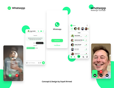 Whatsapp App Ui Redesign recreate redesign ui uiredesign userinterfaceredesign whatsappredesign whatsappui