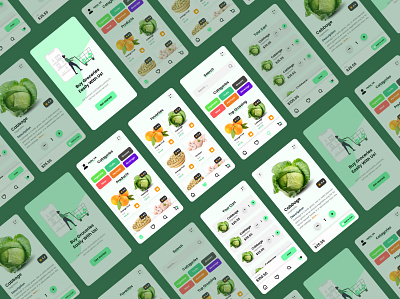 Grocery App UI design appdesign appui branding graphic design grocery groceryapp mobile mobileui ui userexperience