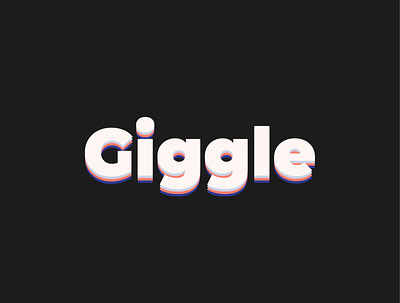 Giggle Logo Design branding cool creative design giggle interesting logo logodesign logos minimalist logo unique