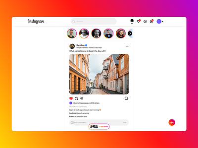 Instagram website Redesigned instagram redesign redesigning website ui uidesign userinterface ux web design