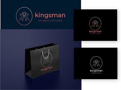 KINGS MAN LOGO DESIGN for clothing brand branding design logo logo design logo design branding logo designer logo mark logos logotype typography