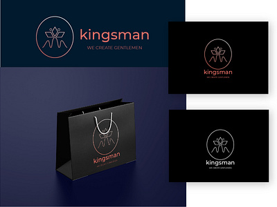 KINGS MAN LOGO DESIGN for clothing brand