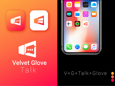 logo design velvet glove talk V or G