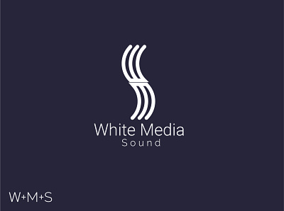 WHITE MEDIA SOUND modern logo design branding design flat logo logo design logo design branding logo designer logo mark logos logotype
