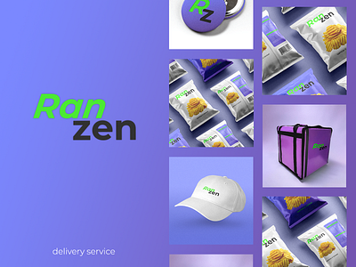 Logo for delivery service brand identity branding delivery design identity logo logo design logotype packaging ranzen service