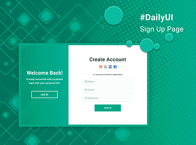 Sign in / Sign up design concept #DailyUI #001 daily 100 challenge dailyuichallenge design figma register form registration sign up