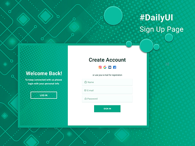 Sign in / Sign up design concept #DailyUI #001