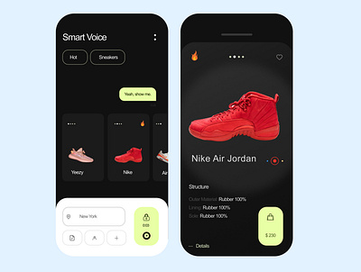 E-commerce mobile app 3d app design illustration typography ui ux