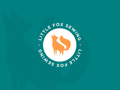 Little Fox Sewing Logo branding design figma fox logo logodesign logomark