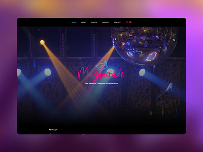 Masquerade colour design digital pride pride2020 ui ux webdesign website