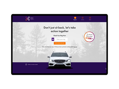 PCP Claim Check Landing Page after effects branding car design digital motion graphics ui uiux website