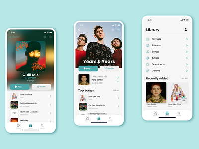 Concept Mobile Music App