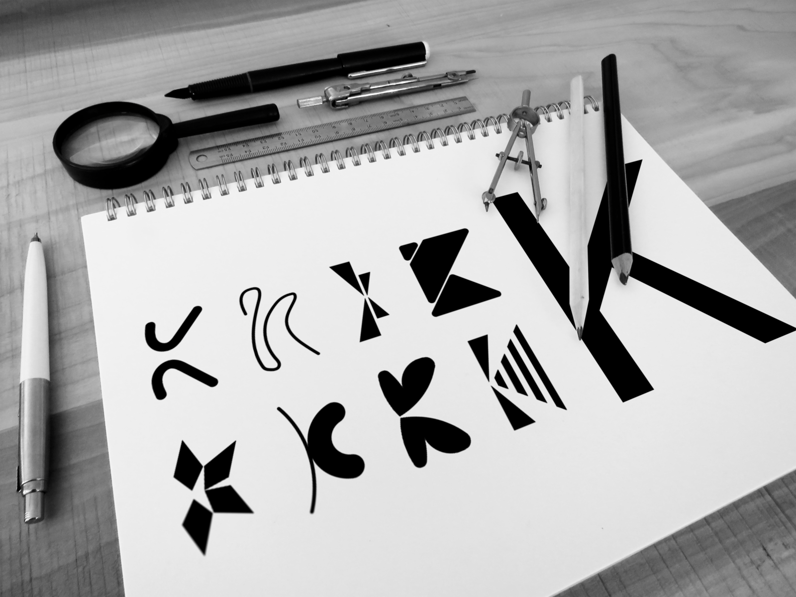 Letter K exploration by Deair Design on Dribbble