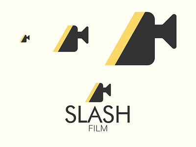 Slash film logo branding branding concept branding design design flat illustrator logo minimal simple design vector