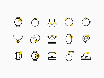 Jewelry Icons Set