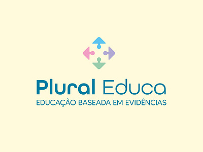 Plural Educa arrow blue brand branding colorful design education expanse green kids logo logotype pink plural purple puzzle science symbol vector