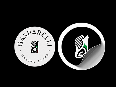 Gasparelli Online Store brand branding clothe clothes design golden ratio graphic design illustration logo logotype moon online shop store symbol t shirt vector wolf