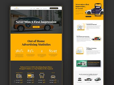 Nickelytics — SaaS Car Advertising Website call to action car wrap chessboard concept dailyui design hero banner landing page design saas saas design saas landing page saas website sales funnel ui ux website concept website design website ui design website ux