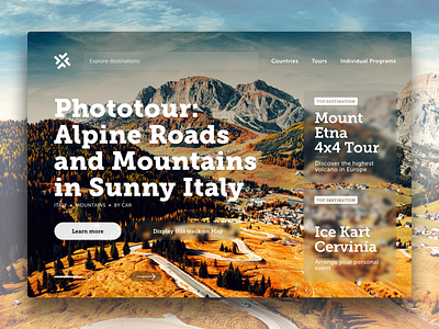 Vanlife Travel Guide Website autumn dailyui destinations italy photography ui vanlife web design webdesign website website concept website design website ui design