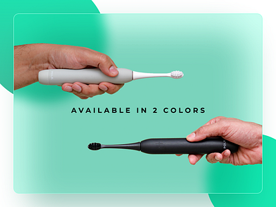 Available in 2 colors | P O L R Website clean ui design ecommerce oralcare toothbrush ui uidesign uiux ux uxdesign webdesign website websitedesign webui