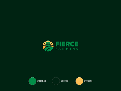 Fierce Farming | Logo adobeillustrator branding branding design color design designtalks digitalart illustration logo minimal