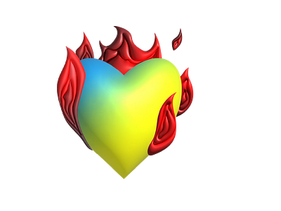 3d heart of Ukraine 3d design graphic design illustration minimal vector дизайн