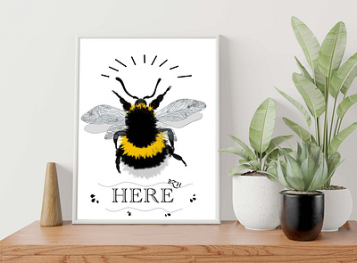 Illustration for blakat advertising animals banner bumblebee design flat graphic design illustration insect minimal poster vector дизайн